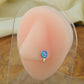 Sun Flower Spark  Silver Meena Clip On Nose Pin