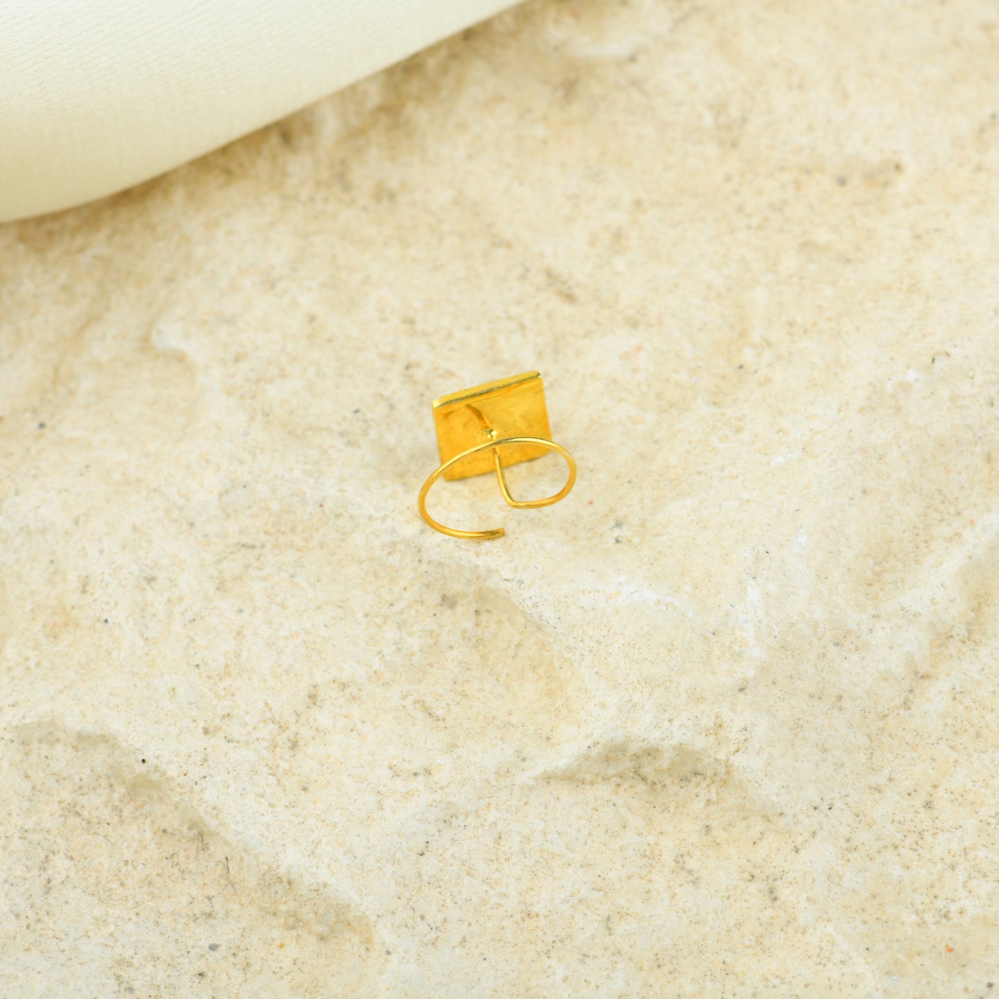 Checkmate Charm Gold Plated Silver Nose Pin
