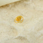 Sunflower Spark Meena Gold Plated Silver Nose Pin