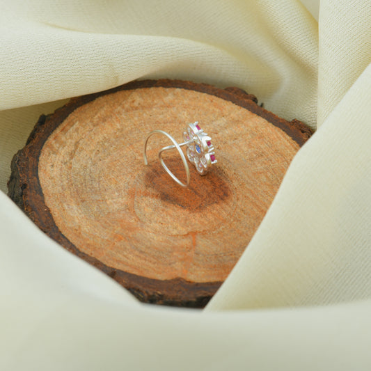Madhu Malti Silver Nose Pin