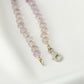 Designer Amethyst Silver Necklace Set In Silver
