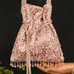 Lacy Blush Salmon Pink Potli