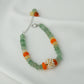 Woven Pearl Carnelian Quartz Handcrafted Bracelet