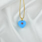Evil Eye Turquoise Heart Pendant