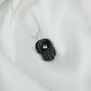 Protective Evil Eye Black Onyx Silver Hamsa Pendant