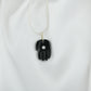 Protective Evil Eye Black Onyx Silver Hamsa Pendant