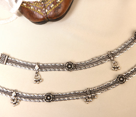 Rani Silver Anklets