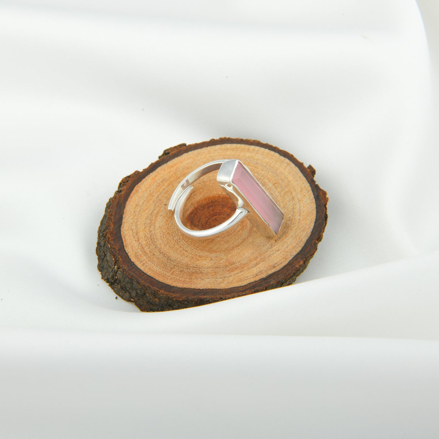 Rose Quartz Delicate Adjustable Ring