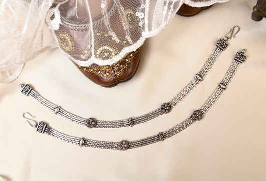 Akashara Silver Anklets