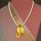 The Paisley Gold Plated Silver Pearl Necklace
