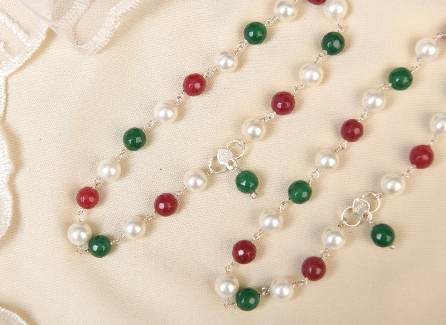 Handmade Unique Pearl Anklets