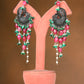 Rambagh Royal Peacock Silver Necklace Set