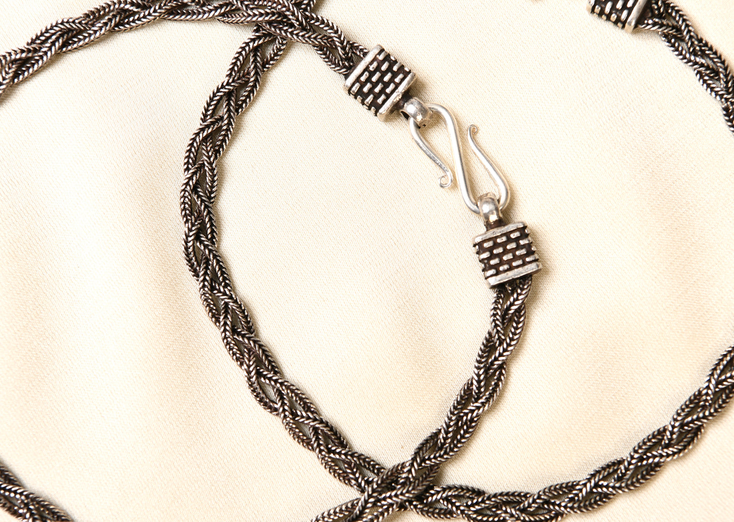 Braided Silver Anklets