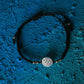 Black Thread Flower Of Life 925 Silver Anklet
