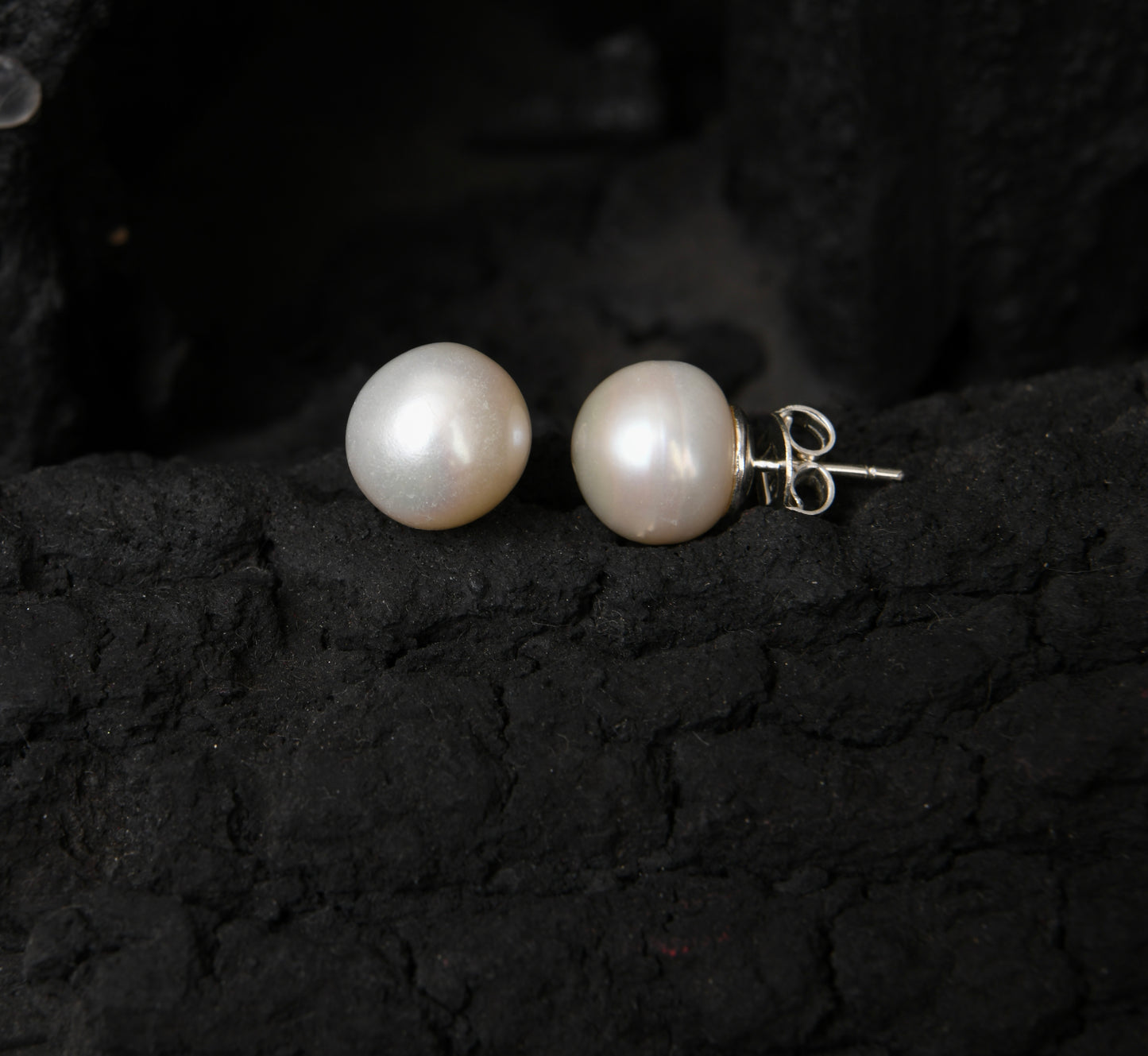 Freshwater Pearl Studs (13-14mm)