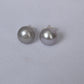 Classic Grey Pearl Studs (10mm)