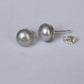 Classic Grey Pearl Studs (10mm)