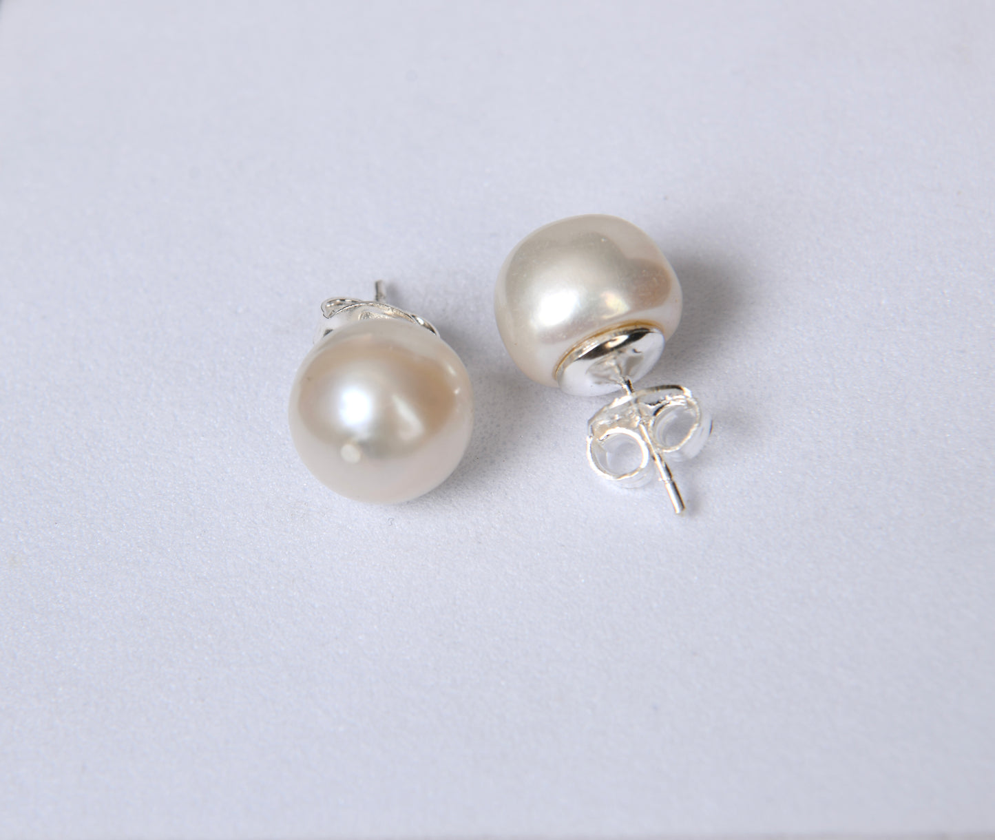 Freshwater Pearl Studs (13-14mm)