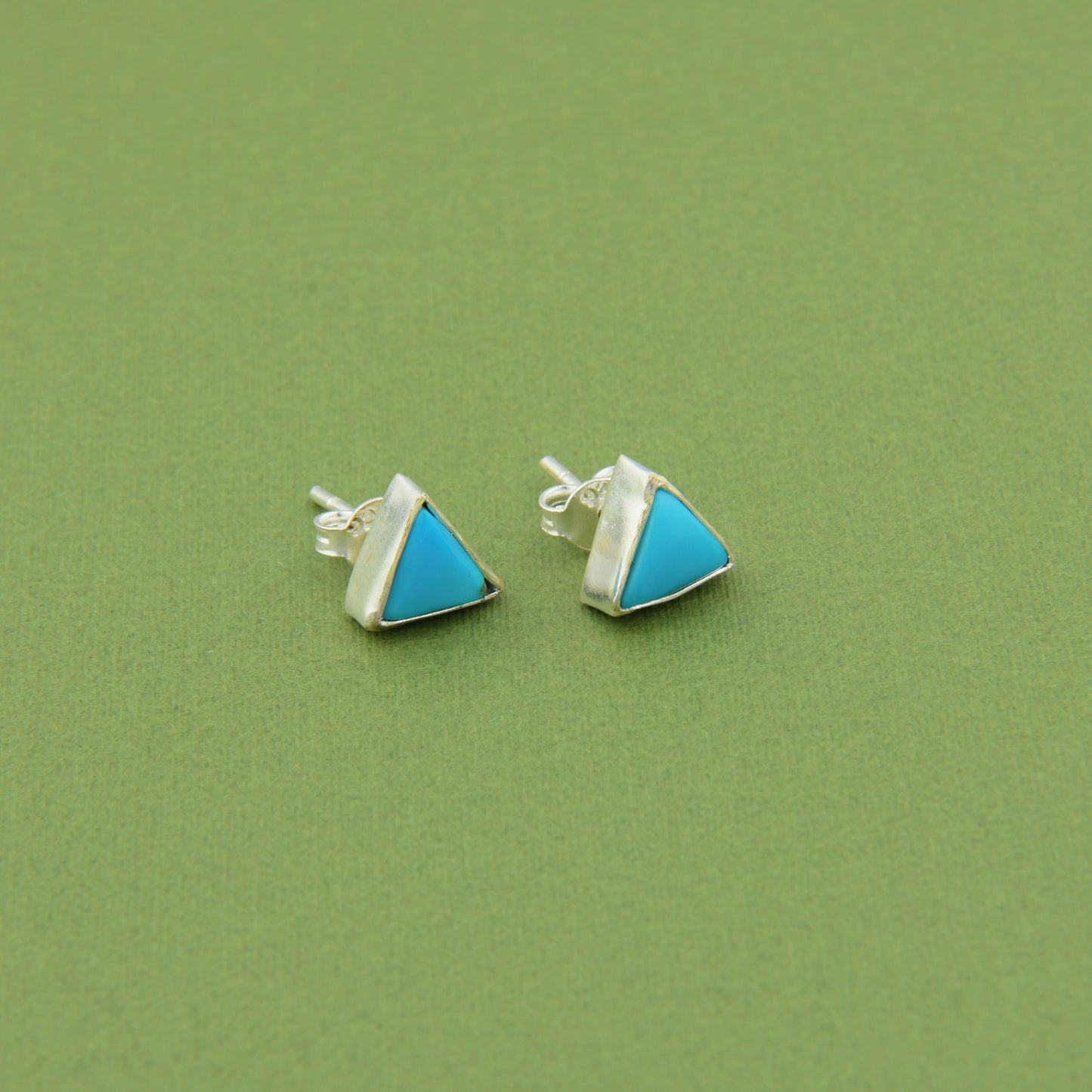 Natural Arizona Turquoise  Silver Studs