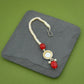 Madhu Chandrika Mirror Pearl Silver Maang Tikka