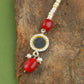 Madhu Chandrika Mirror Pearl Silver Maang Tikka
