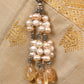 Citrine Pearl Drops Necklace