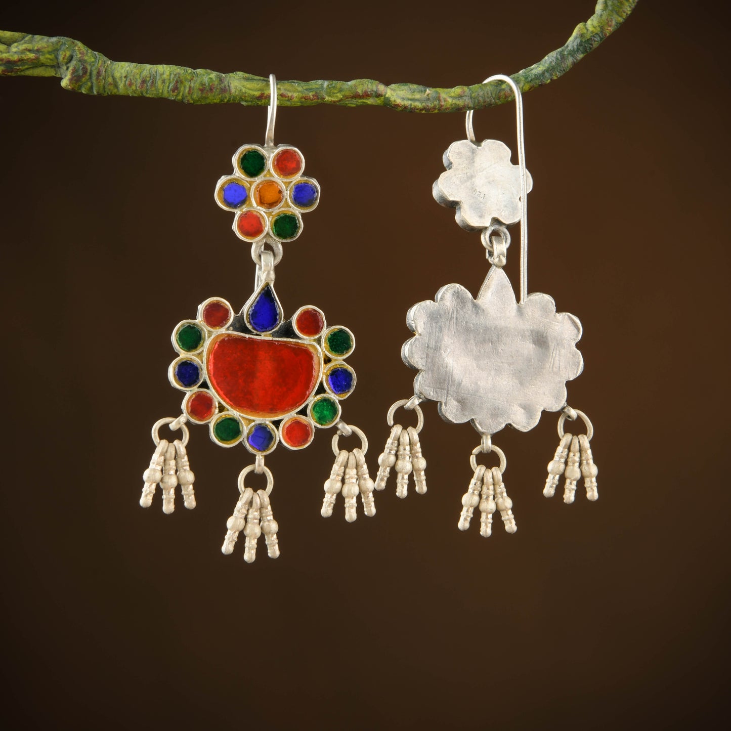 Antique Mirror Earrings