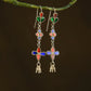 Padma Madhu Chandrika Silver Mirror Earrings