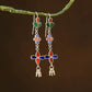 Padma Madhu Chandrika Silver Mirror Earrings