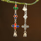 Padma Madhu Chandrika Silver Mirror Earrings