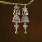 Madhu Chandrika Kalbelia Mirror Silver Earrings