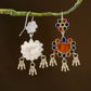 Madhu Chandrika Morni Silver Mirror Earrings
