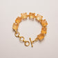 Uncut Citrine Bracelet