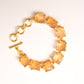 Uncut Citrine Bracelet