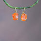 Uncut Carnelian Drop Earrings