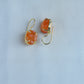 Uncut Carnelian Drop Earrings