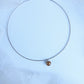 Minimal Chocolate Pearl Silver Hasli Set