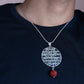 Maha Mritynjaya Shiva Mantra Silver Rudraksha Pendant