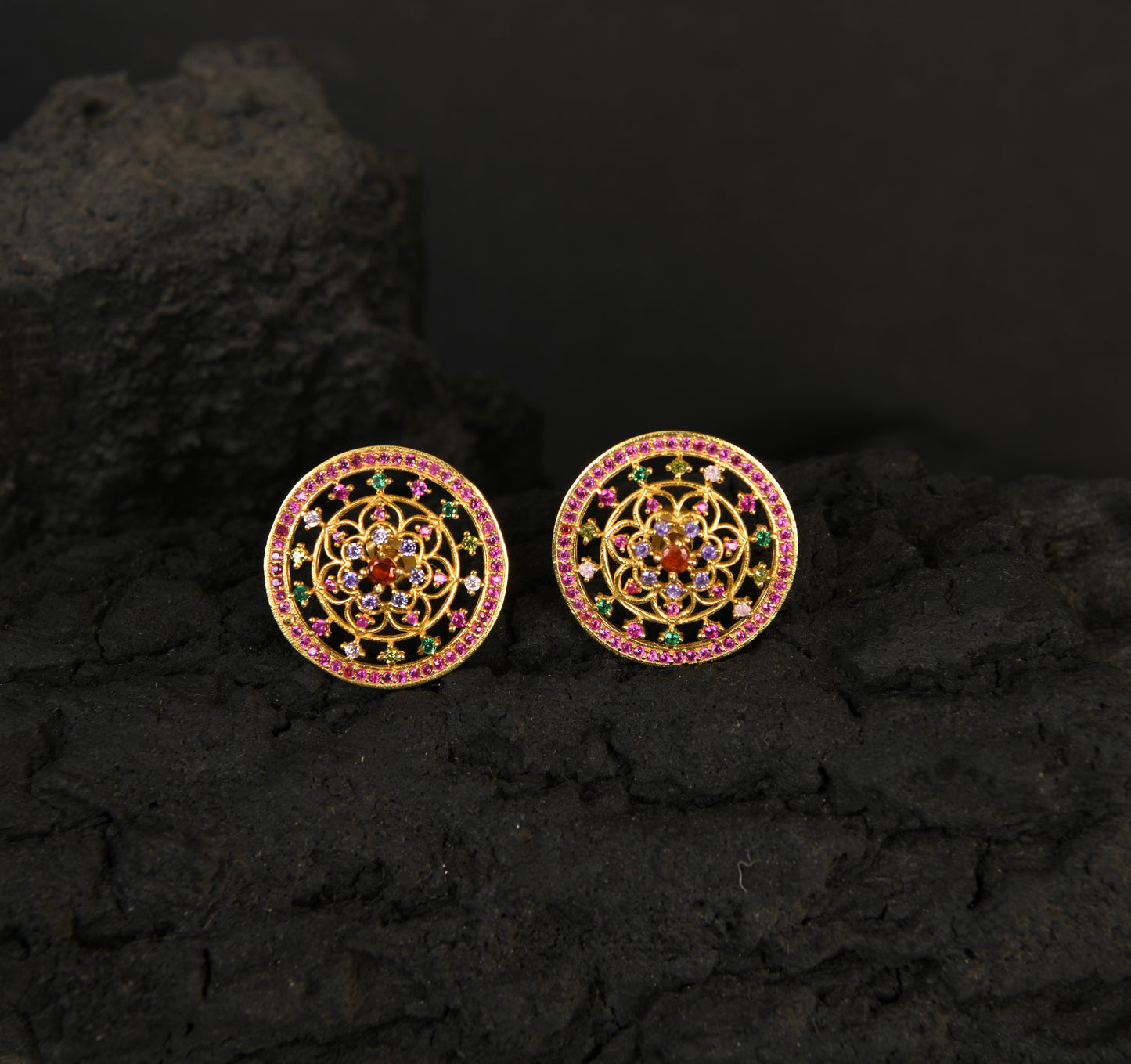 Heera Panna Studs