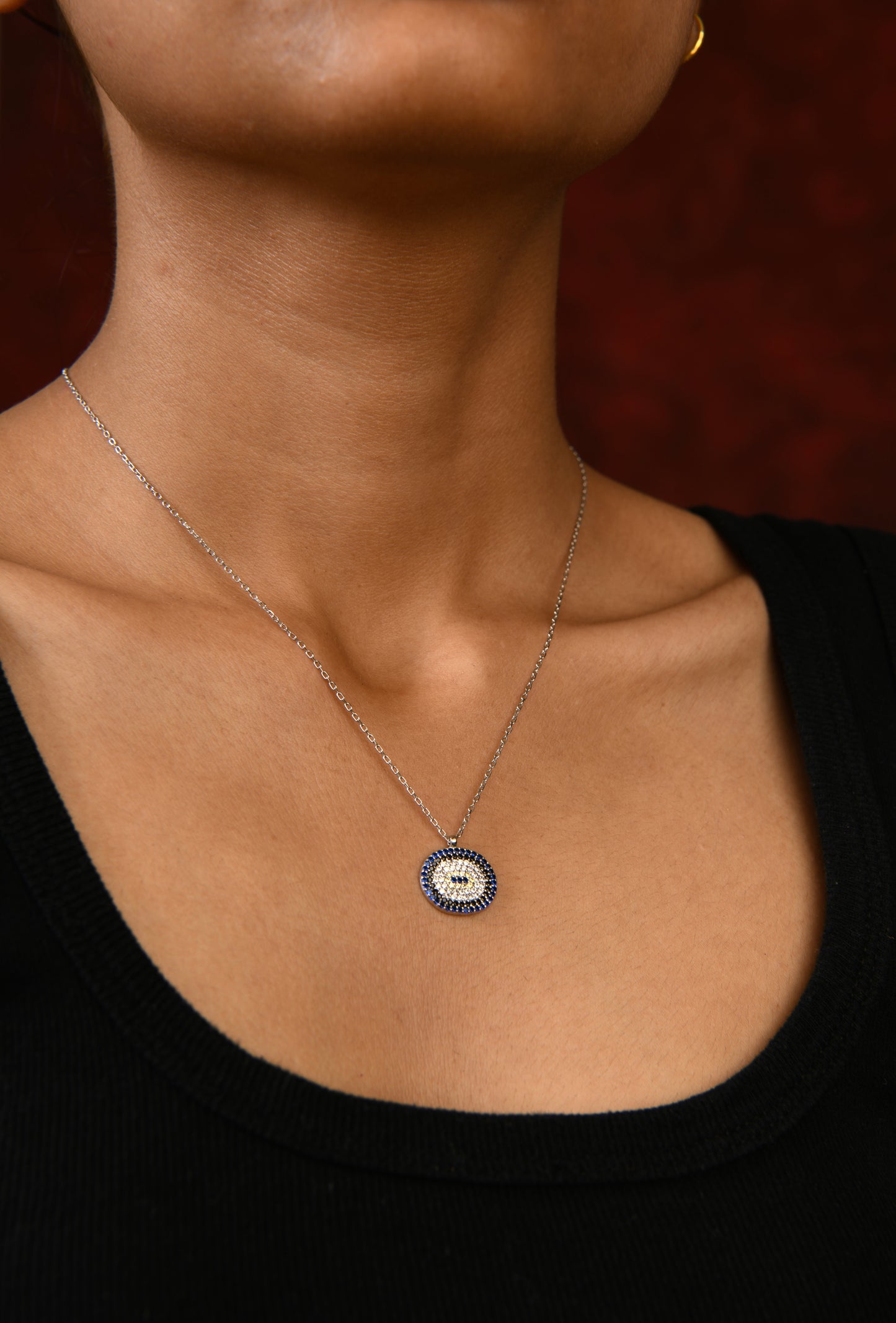 Hazel Cubic Zirconia Silver Necklace