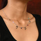 Colours Of My Heart Silver Zirconia Necklace