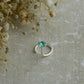 Natural Emerald Wire Silver Nose Pin