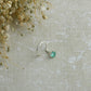 Natural Emerald Wire Silver Nose Pin