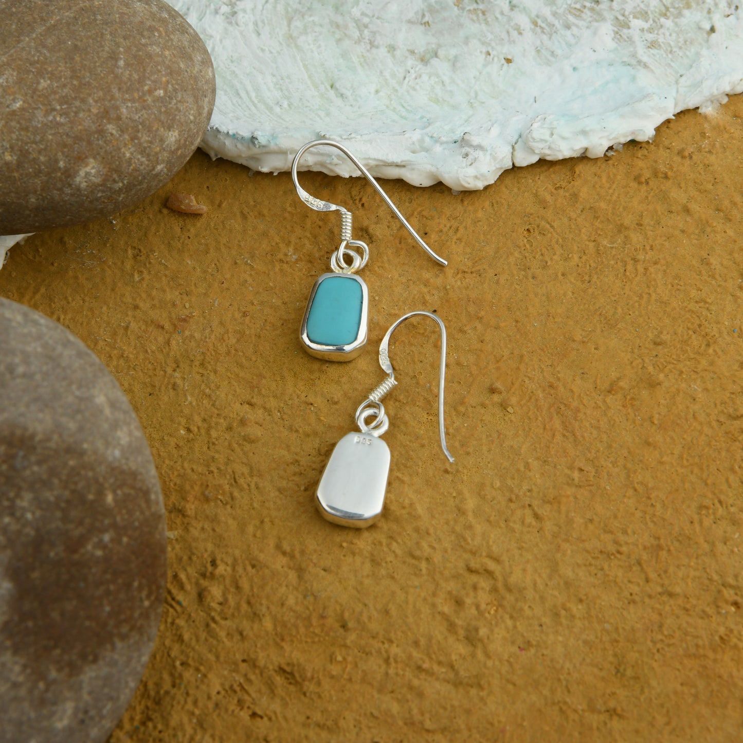 Turquoise Beauty Silver Earrings