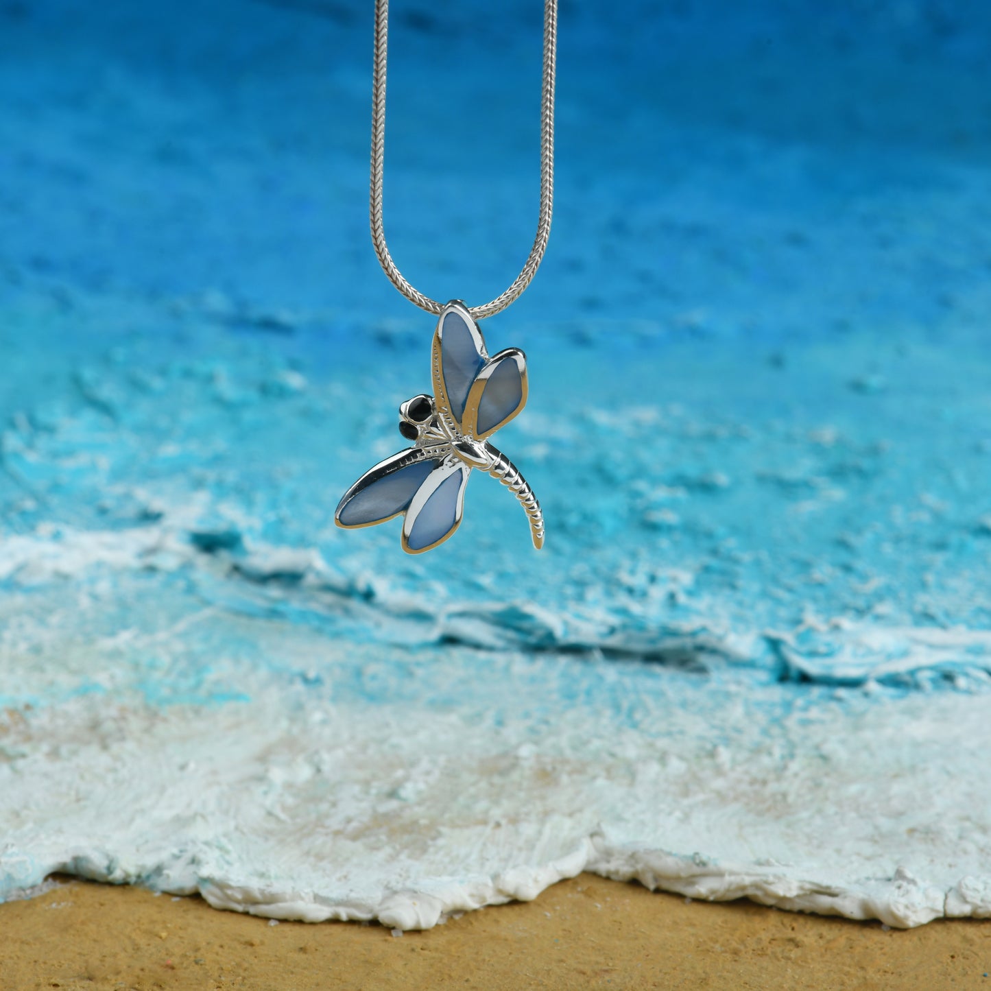 The Blue Mop Silver Dragon Fly