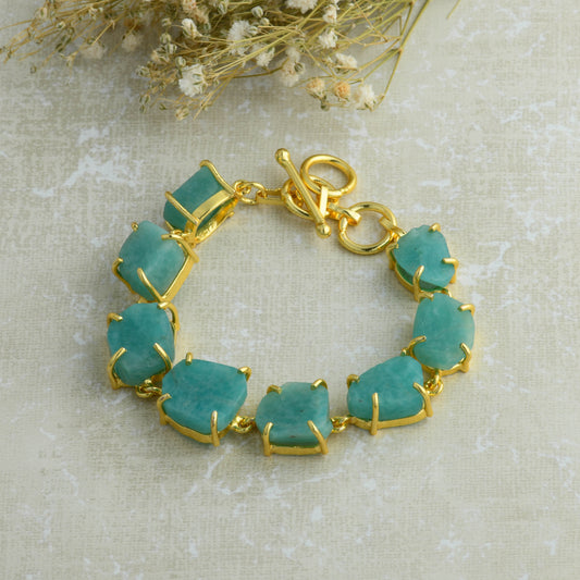 Uncut Natural Amazonite Bracelet