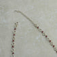 Garnets and Silver Dainty Necklace