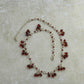 Garnets and Silver Dainty Necklace