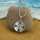Silver MOP Flower Pendant