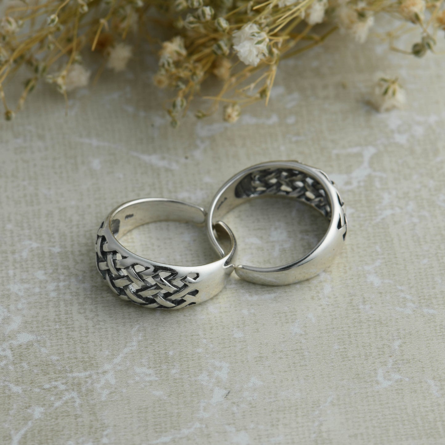 Ripple Silver Toe Rings
